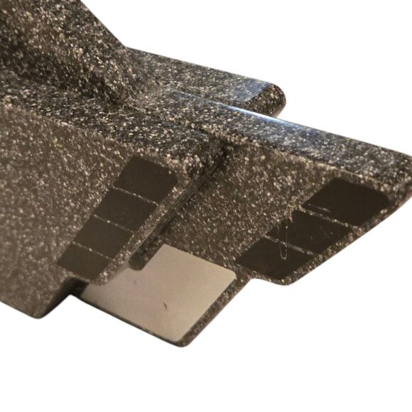 Canadian Goose Sculpture Art Deco Style Black Gray 11 inch Bird Home Decor - Picture 9 of 16